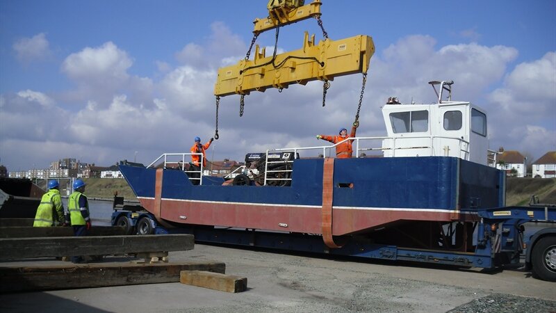 Work boat finds new home at Shoreham Port