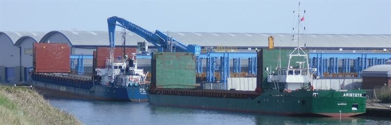 Thriving commercial port