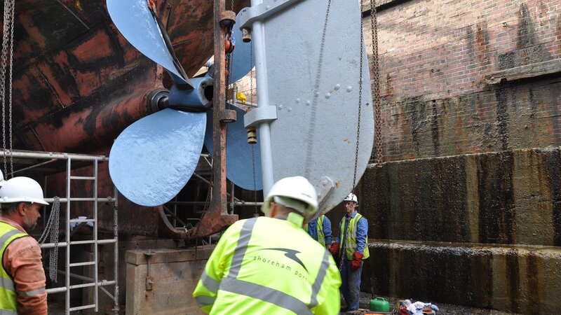 Shoreham Port's dry dock under bbc spotlight