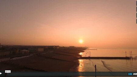 Sunrise over Shoreham Port