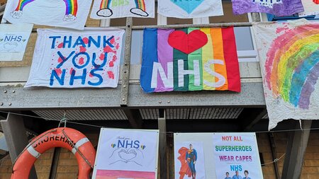 Shoreham Port flies flags for captain tom moore nhs appeal