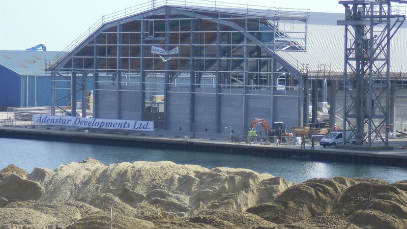 New buildings shooting up at Shoreham Port