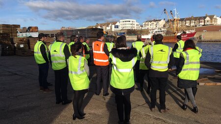 Shoreham Port host tour for chartered surveyors