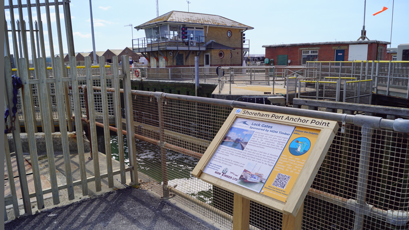 MDM Timber sponsors the next stop on the Shoreham Port Anchor Points Trail