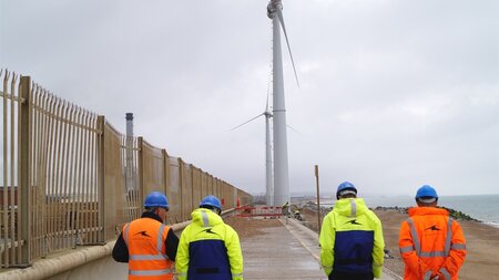 Wind turbines now fully operational at Shoreham Port
