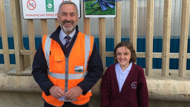Port celebrate wind energy with local school children