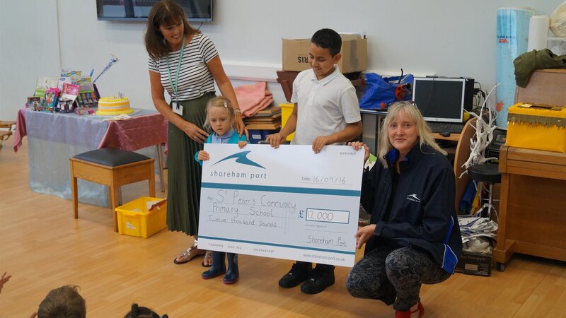 Port celebrate new gym equipment at local school