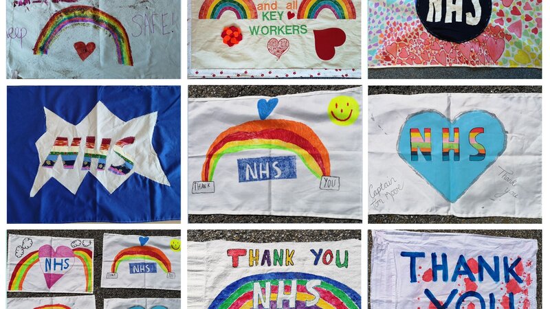 Shoreham Port flies flags for captain tom moore nhs appeal