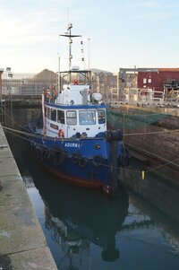 Shoreham Port's dry dock provides ideal space for tug maintenance