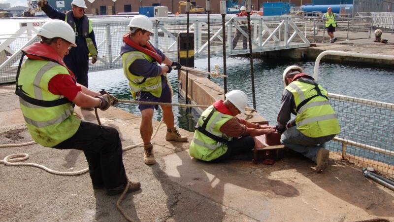 Dry dock gates restored to former glory