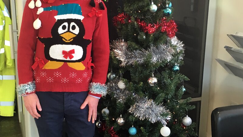 Shoreham Port staff get festive to raise money for Sussex cancer fund