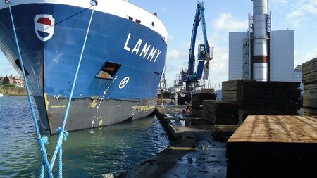 First pulp shipments enter port