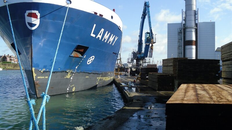 First pulp shipments enter port