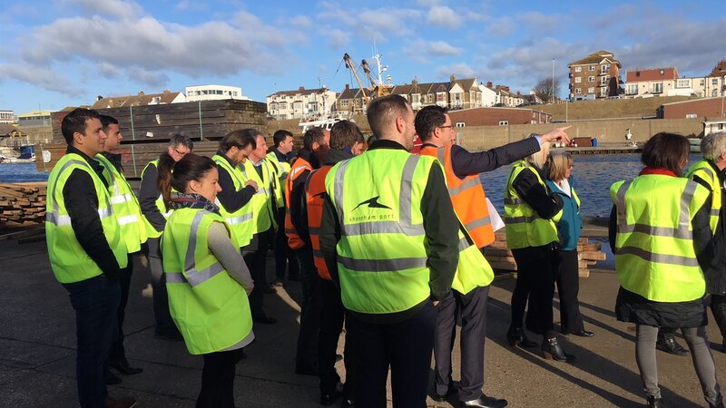 Shoreham Port host tour for chartered surveyors