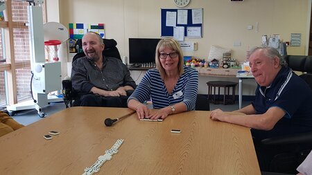 Port volunteer at local charity care for veterans