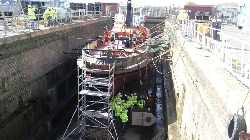 Students gain valuable experience in ports dry dock