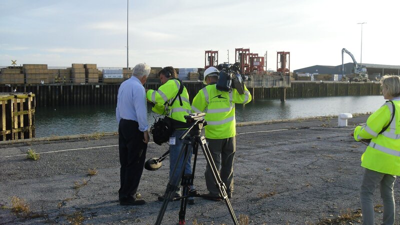 Shoreham Port's dry dock under bbc spotlight
