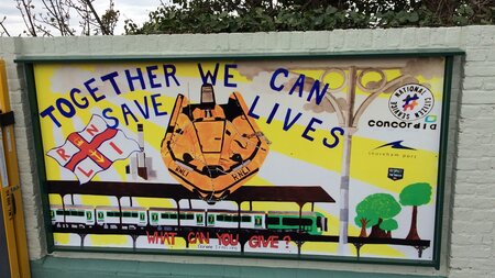 Local community come together for station art launch