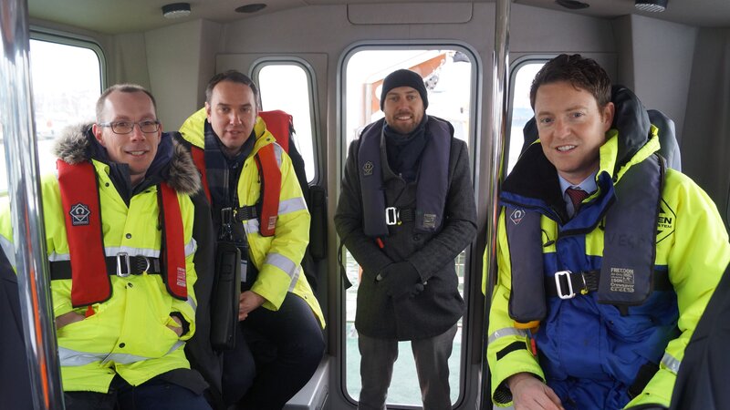 Shipping minister and local mp visit Shoreham Port