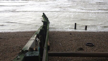 Port's flood defences combat storm