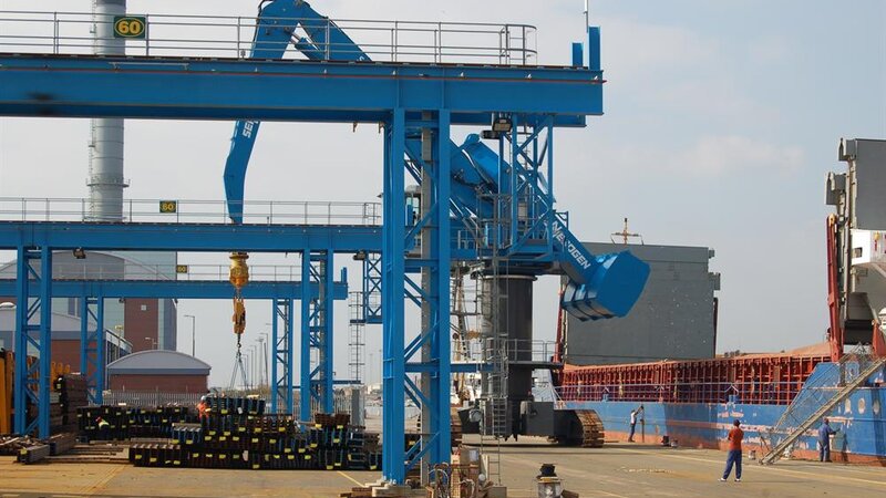 Giant new steel import facility shooting up