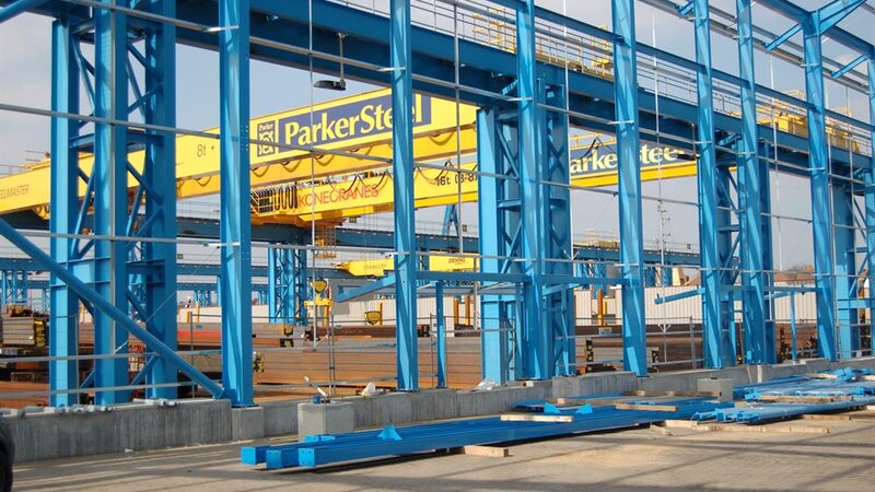 Giant new steel import facility shooting up