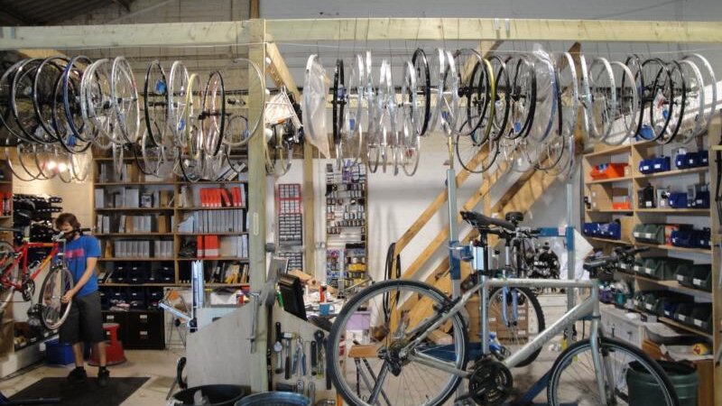 South coast bikes, changing gear at Shoreham Port