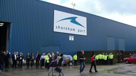 Shoreham Port creates a crime scene