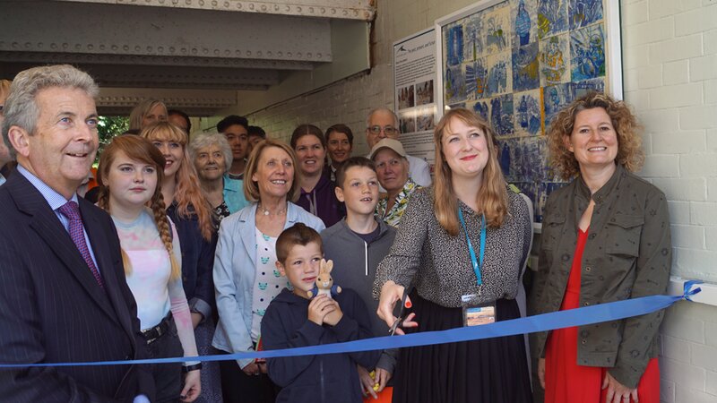 Port unveil unique community artwork at Southwick station
