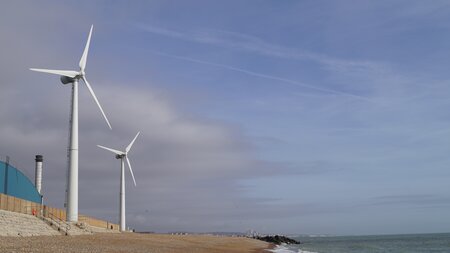Shoreham Port wind turbines reach milestone gigawatt hour