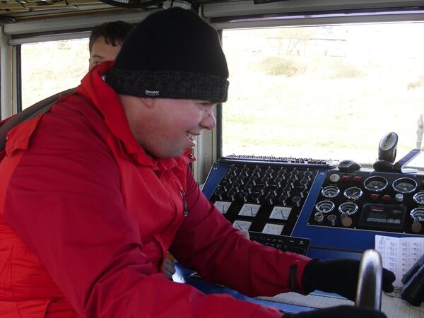 Touring the trust port on the tug adurni