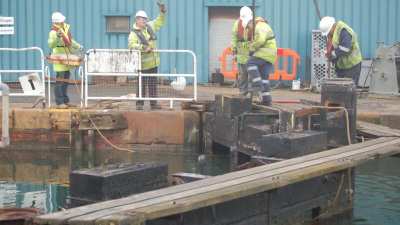 Shoreham Port's dry dock gets revamped