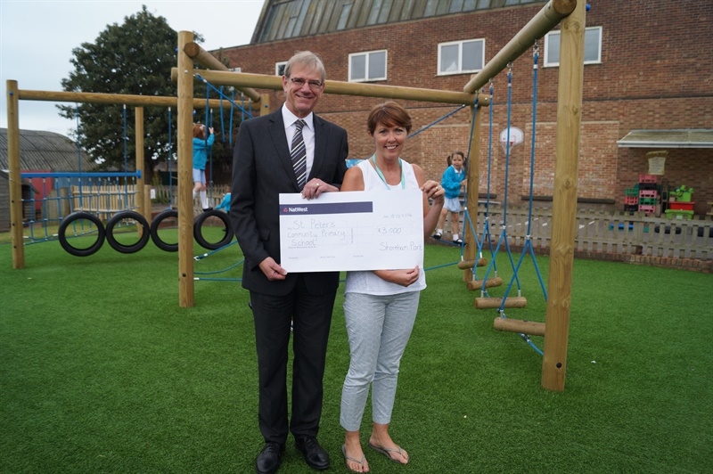 St. peter's primary enjoy new play area