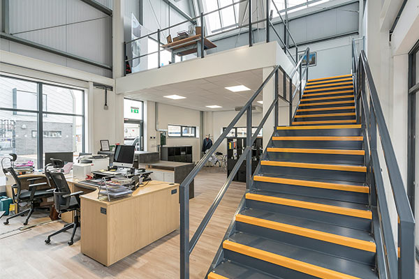A smart open plan office.